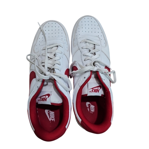 Nike Men 13 Big Nike Low White Red Leather 355152-150 Archival Investment Rare main image 8